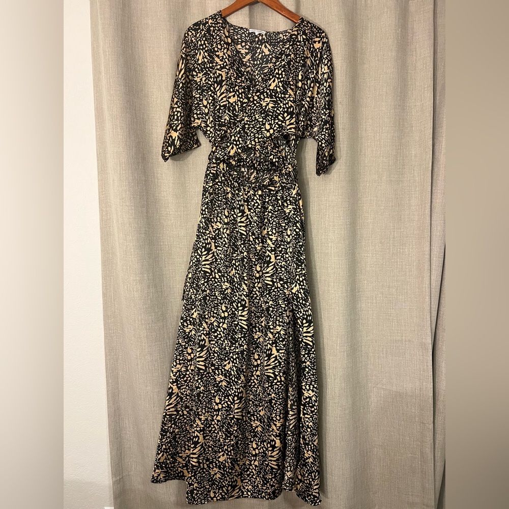 Women’s Baltic Born Morlana Maxi Dress Size Medium Black And Brown - Picture 2 of 5